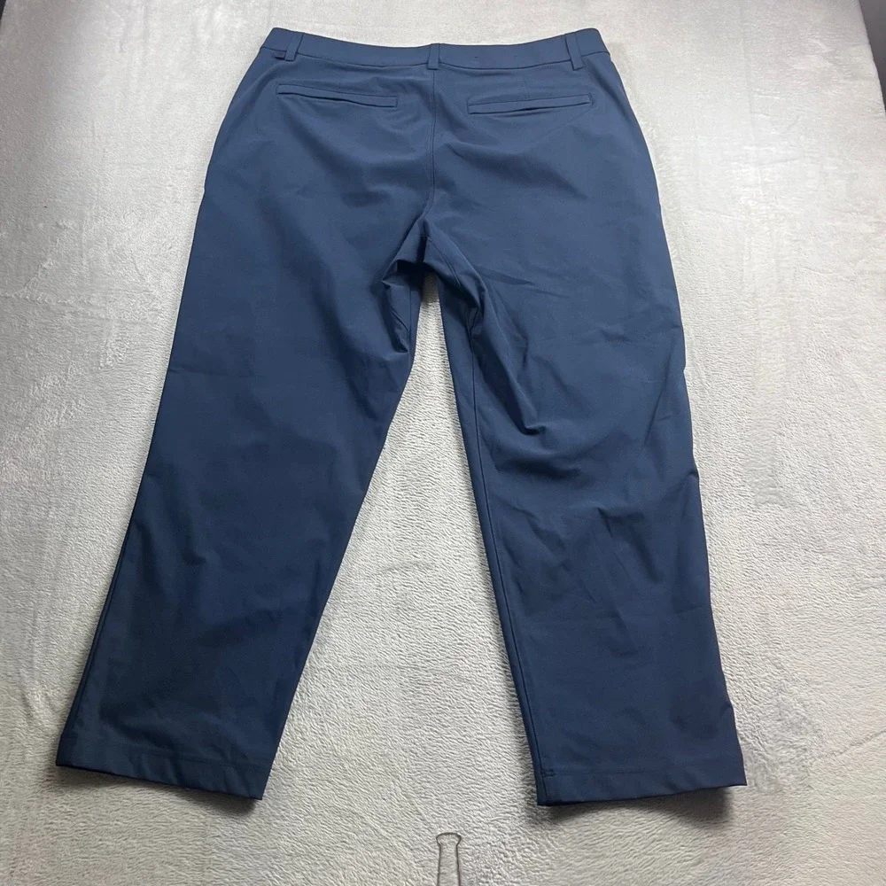 Lululemon Commission Golf Pants Mens 36 Navy Blue Stretch Chino LM5AXUS
